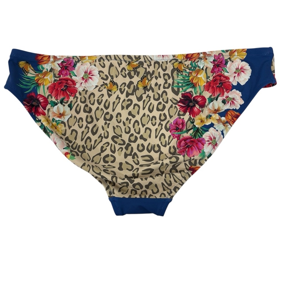 Johnny Was Iva Hipster bikini bottom in a mixed floral 1X - Picture 3 of 5